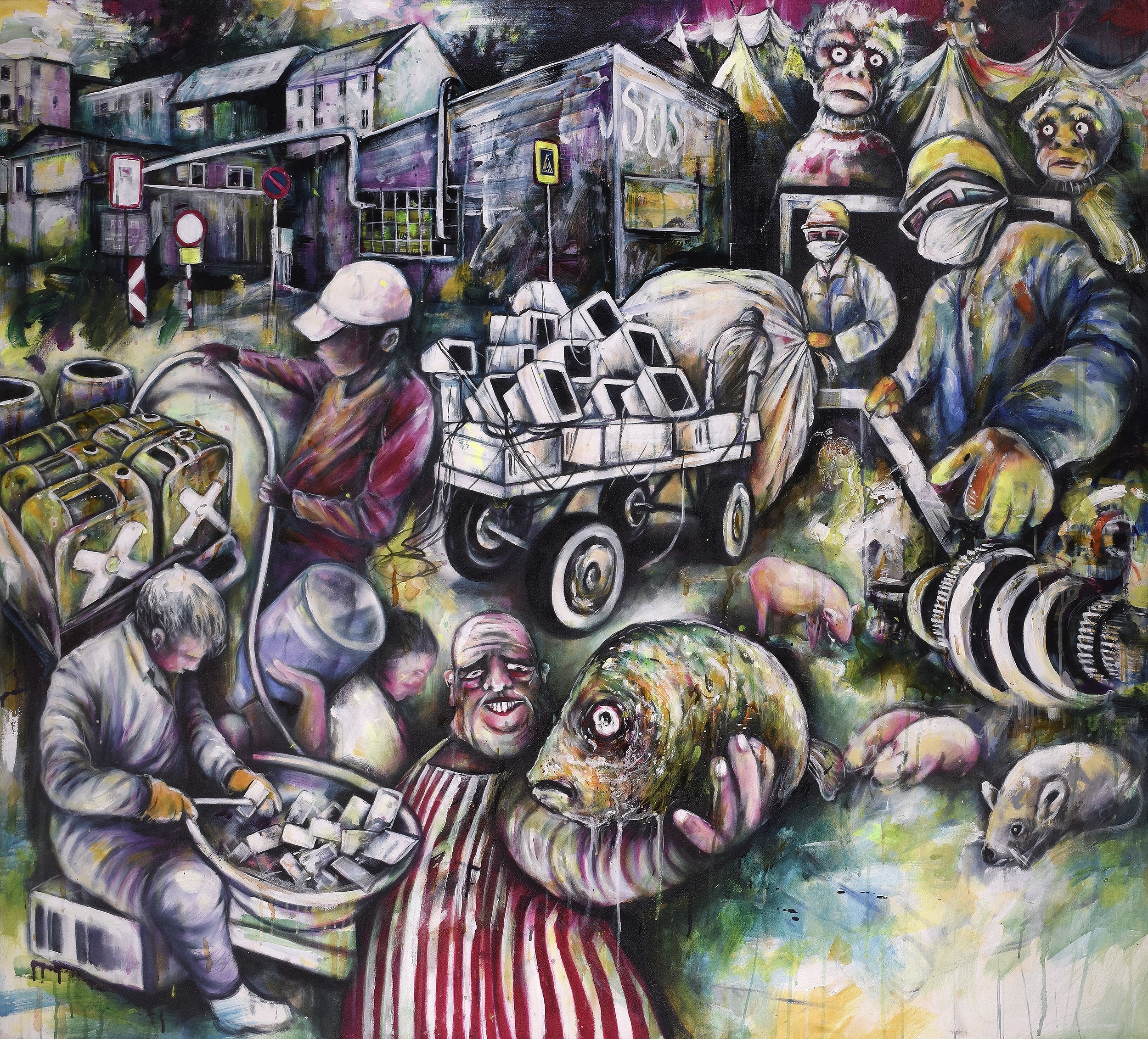 Artwork by Openmindz360, Bez názvu, 2016, Made of akryl, plátno