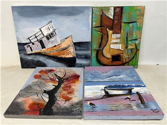 Cuatro oleos sobre tela - Marta Bavosi