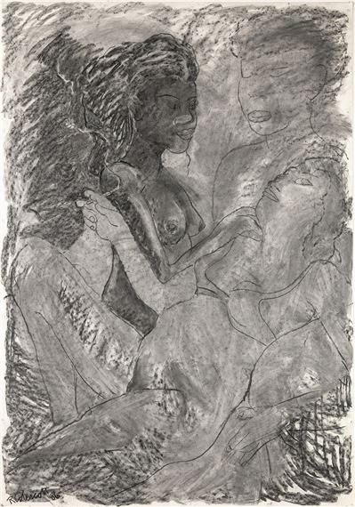 Ladies in Waiting by Robert Colescott, 1986