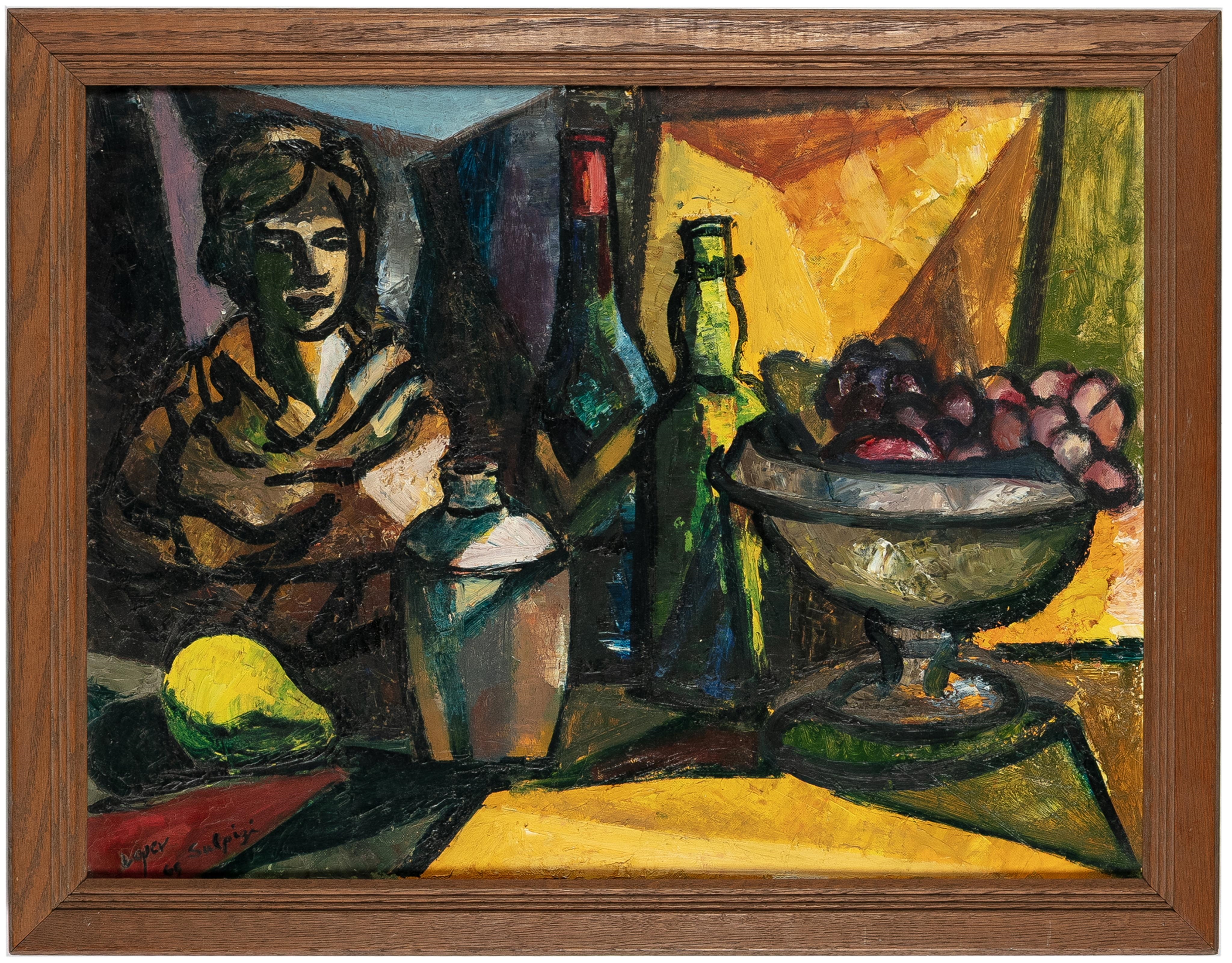 Artwork by Edward L. Loper, 1916-2011, untitled, Made of oil on canvas board