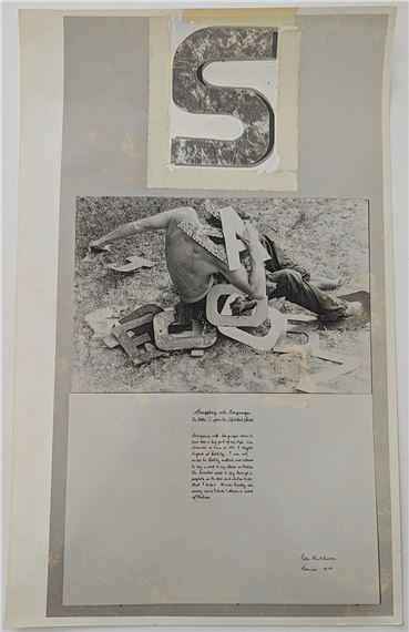 1974 Art Photograph PETER HUTCHINSON From Alphabet Series by Peter Hutchinson, 1974