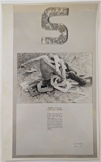 1974 Art Photograph PETER HUTCHINSON From Alphabet Series by Peter Hutchinson, 1974