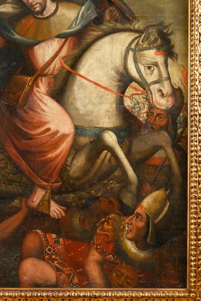 Cuzco School, 18th Century | Saint James on horseback overcoming Inca ...
