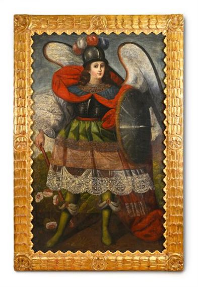 Juan Zapata | The Archangel Saint Michael (Circa 1680) | MutualArt