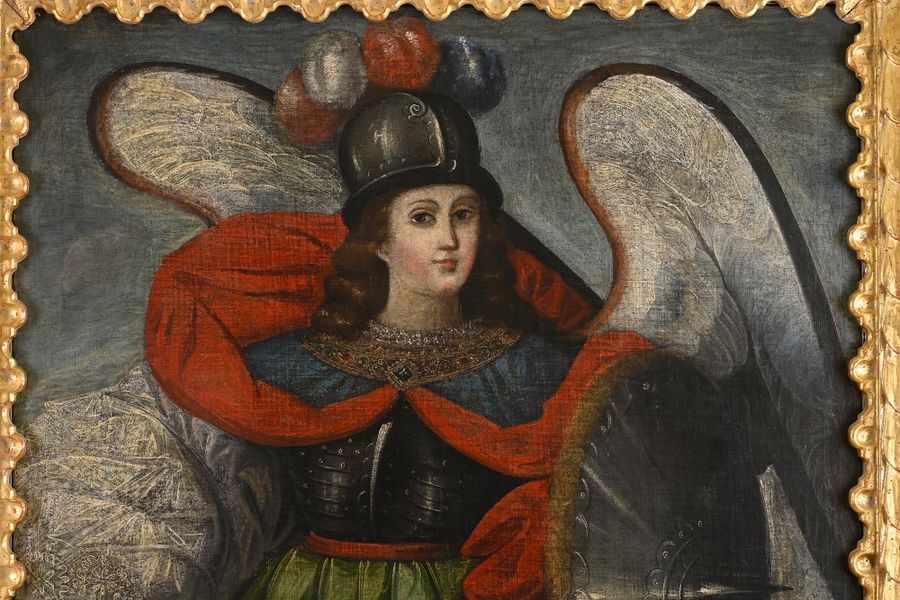 Juan Zapata | The Archangel Saint Michael (Circa 1680) | MutualArt