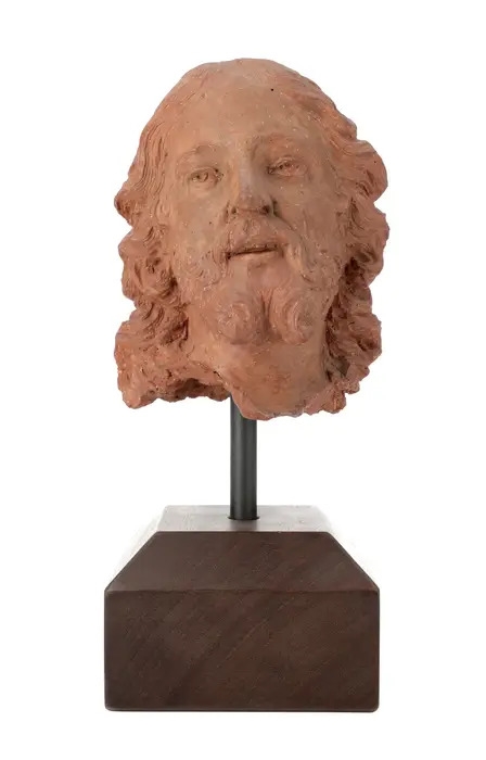 Artwork by Antonio Begarelli, Testa di Cristo, Made of Terracotta