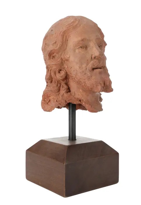 Artwork by Antonio Begarelli, Testa di Cristo, Made of Terracotta