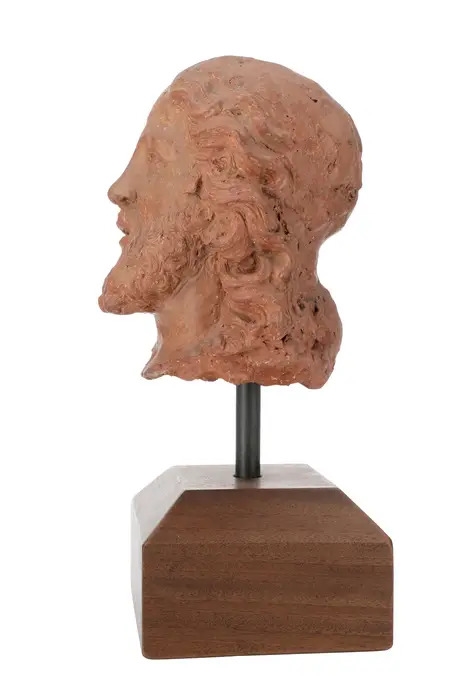 Artwork by Antonio Begarelli, Testa di Cristo, Made of Terracotta