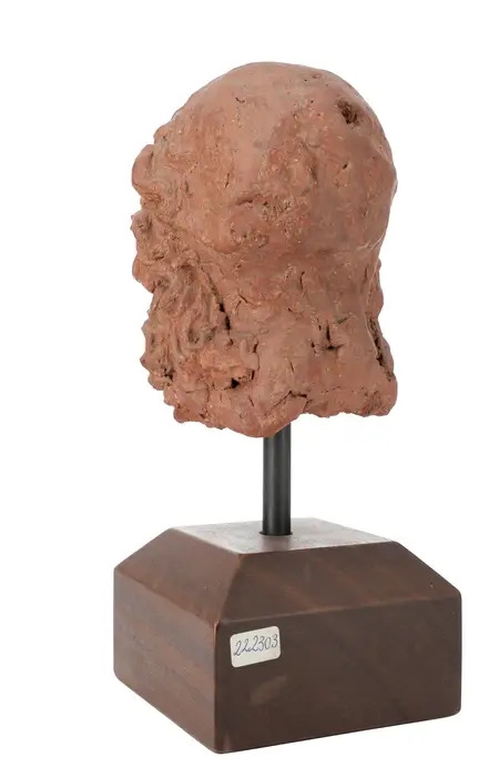 Artwork by Antonio Begarelli, Testa di Cristo, Made of Terracotta