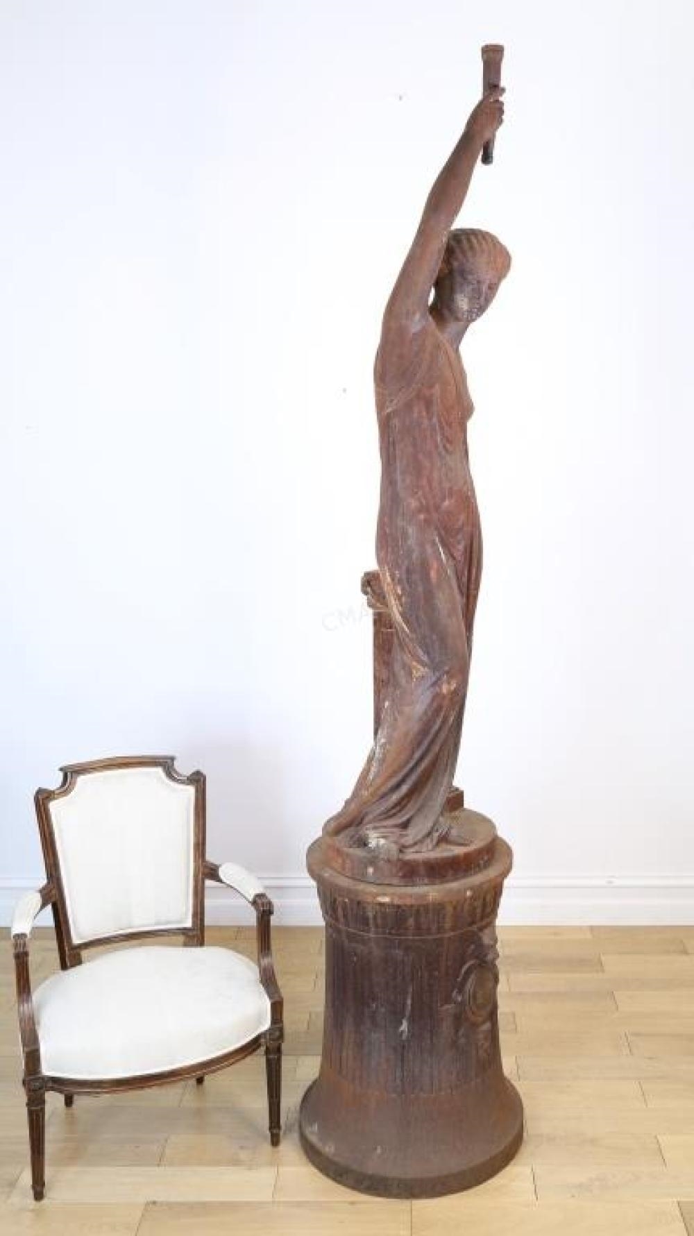 J. J. Dugel | A Superb French 18th century cast iron tochere having ...