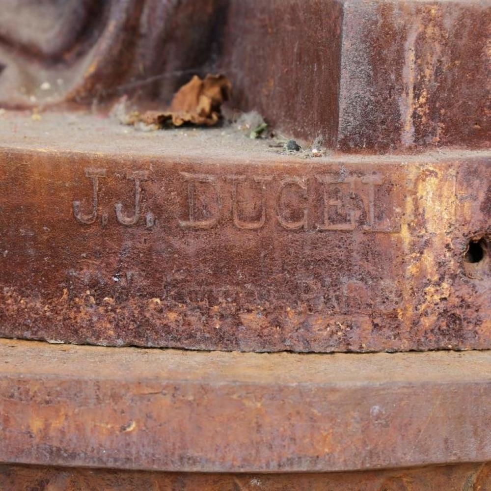 J. J. Dugel | A Superb French 18th century cast iron tochere having ...