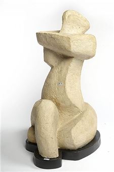 Femme aux jambes entrelacées - Emile François Poetou