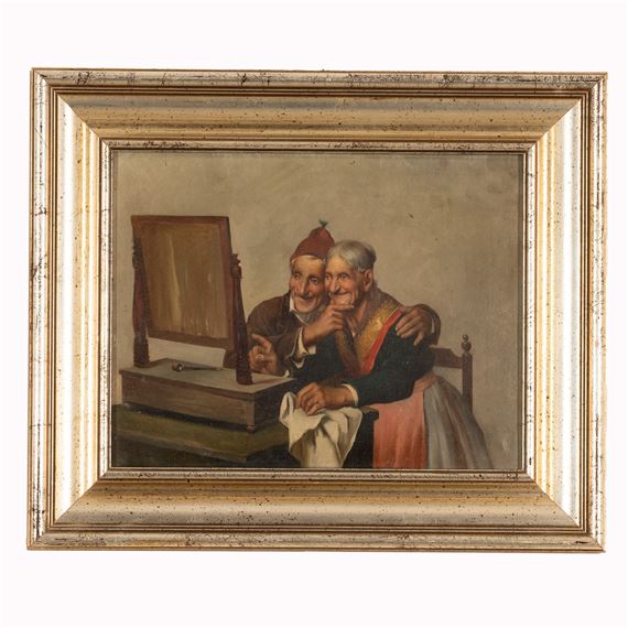 Coppia di anziani si specchiano - Pietro Pederzoli