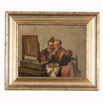 Coppia di anziani si specchiano - Pietro Pederzoli