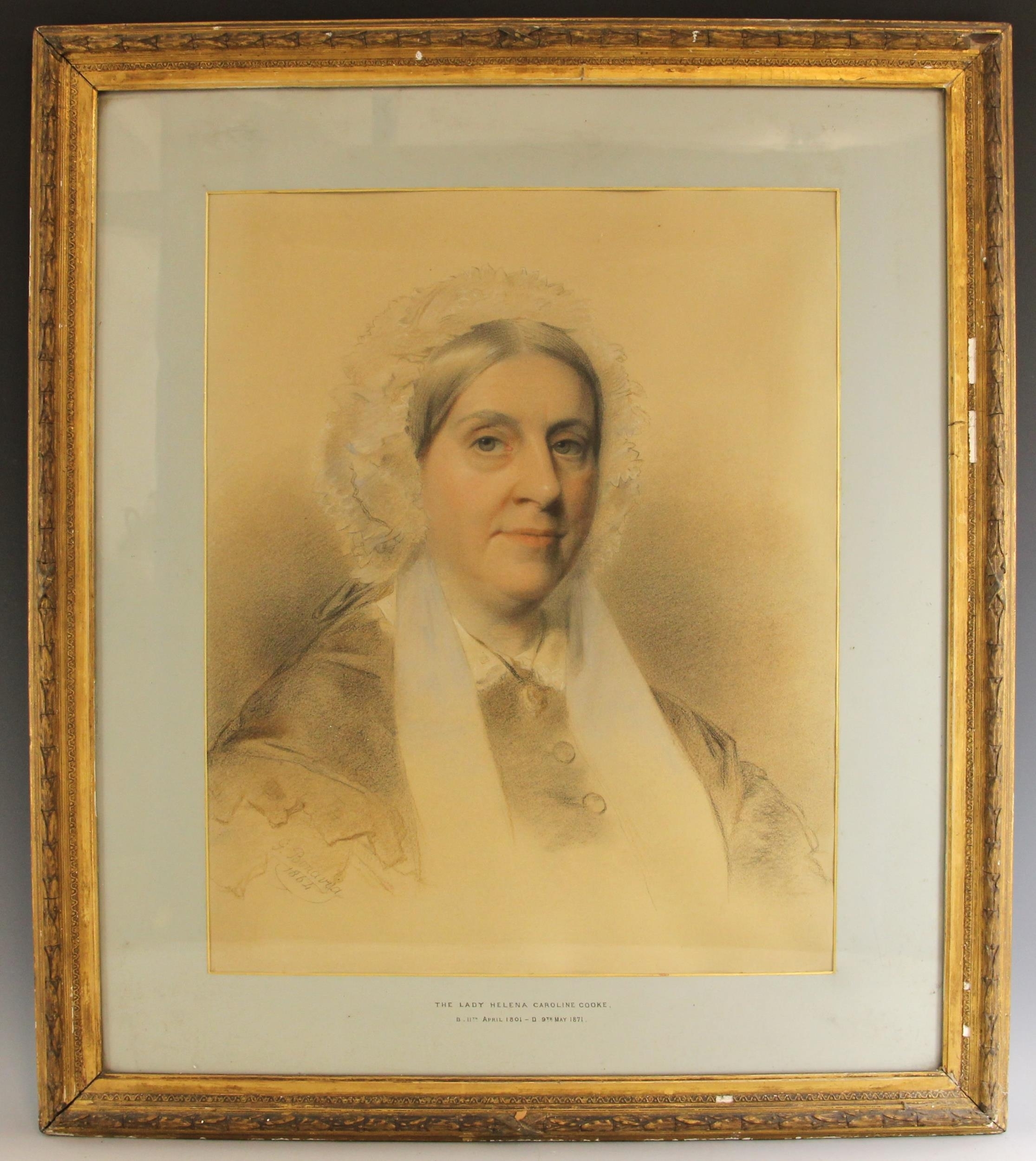 G. Bonavia | A bust length portrait of The Lady Helena Caroline Cooke ...