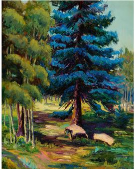 The Blue Spruce - Florence McClung