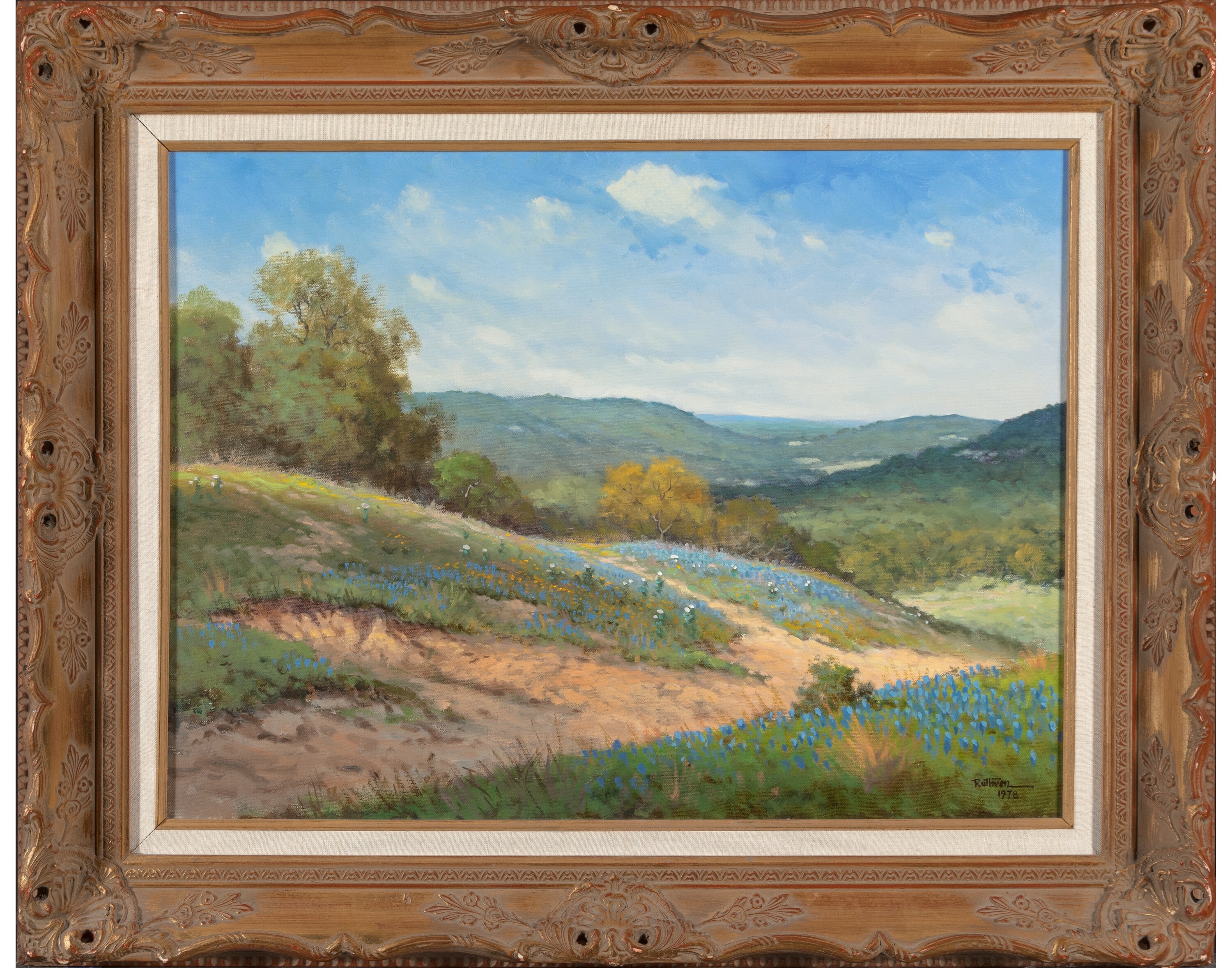 Jerry Ruthven | Bluebonnets in the Trees (1978) | MutualArt
