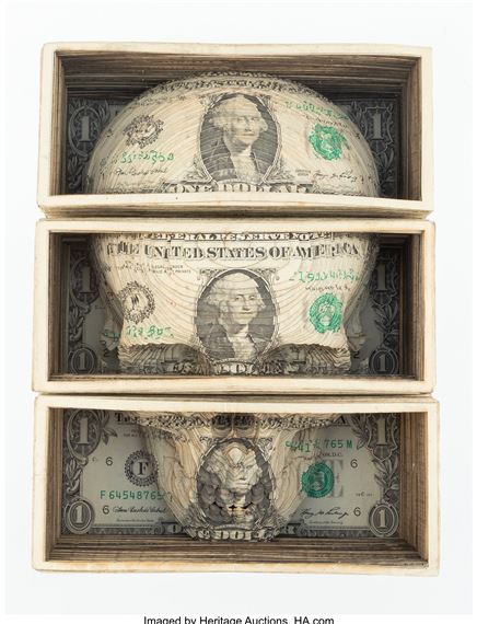 Skull Cube (triptych - Scott Campbell