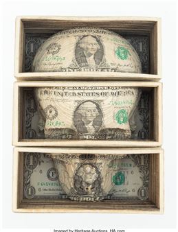 Skull Cube (triptych - Scott Campbell