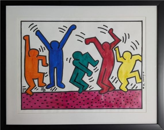 Keith Haring | Original in the Manner of Keith Haring | MutualArt