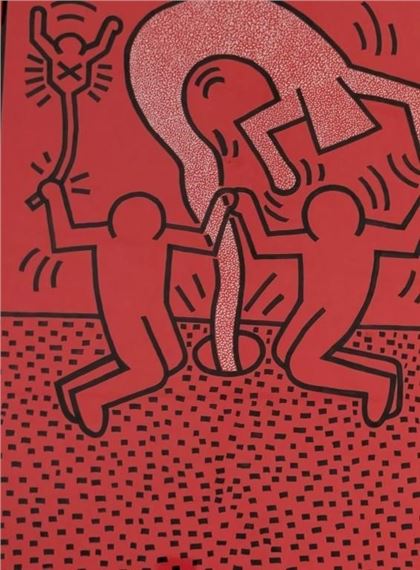 Keith Haring | Original in the Manner of Keith Haring | MutualArt