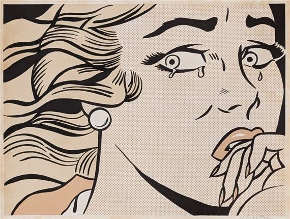 Roy Lichtenstein | Roy Lichtenstein Crying Girl, 1963, Signed