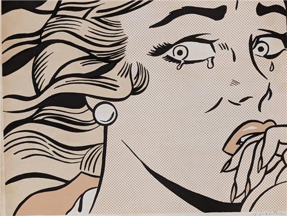 Roy Lichtenstein | Roy Lichtenstein Crying Girl, 1963, Signed