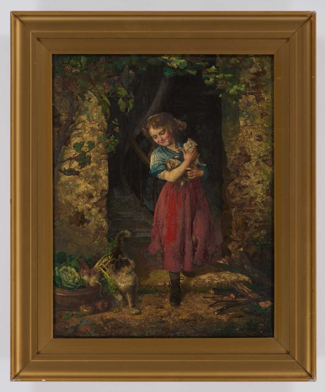 Artwork by Frank Albert Philips, PETS, Made of Oil on canvas