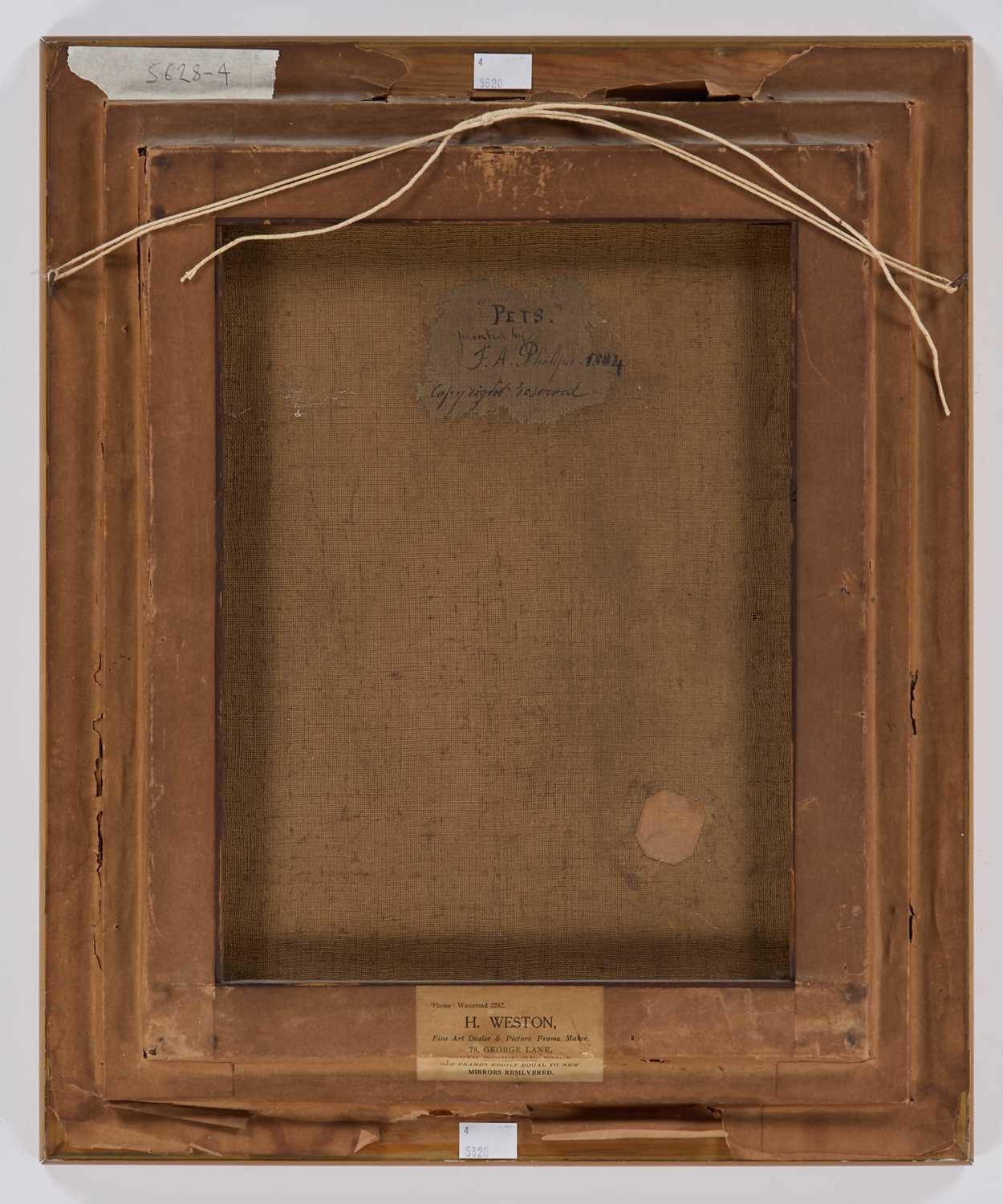 Artwork by Frank Albert Philips, PETS, Made of Oil on canvas