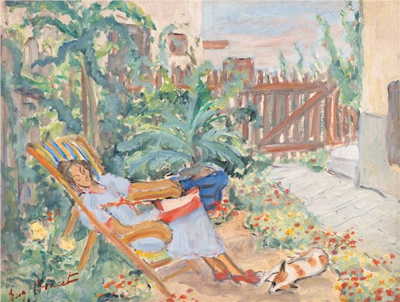 Afternoon on the Chaise Longue - Eugenia Doucet-Isbasescu