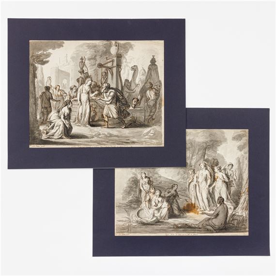 Old Testament scenes: Abraham and Rebecca - Nicolas Joseph Delin
