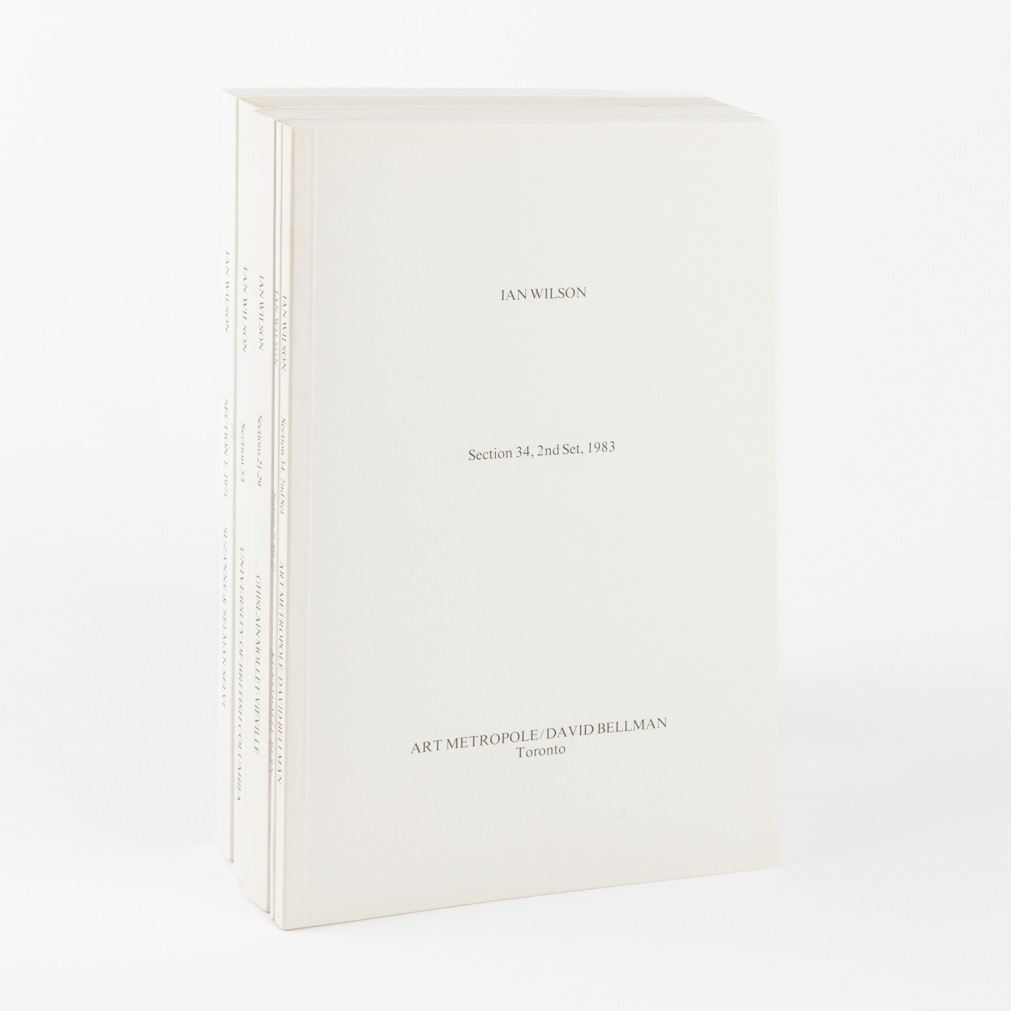 Ian Wilson | - Section 34, 2nd Set, 1983 (1983) | MutualArt