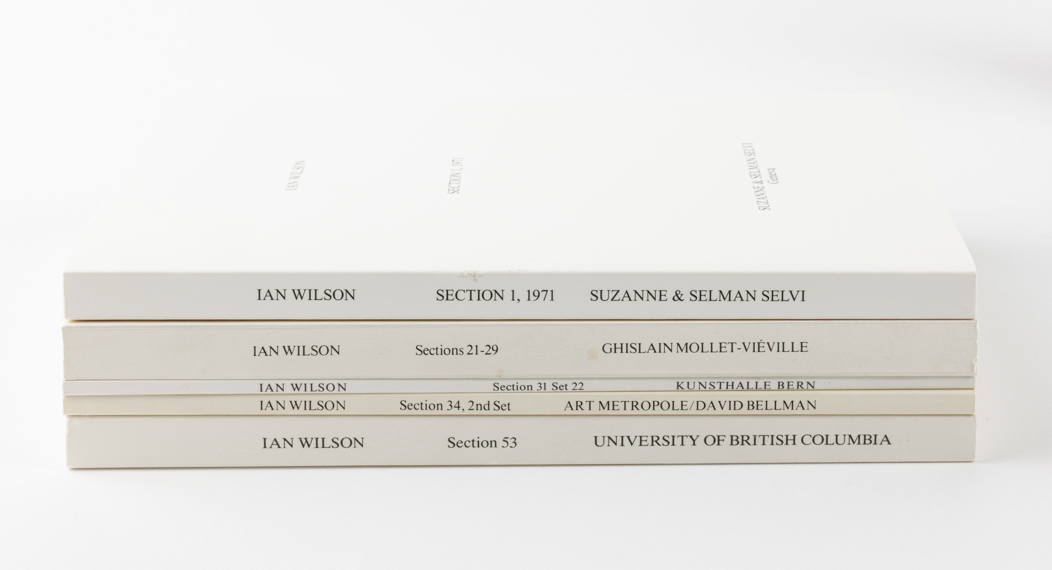 Ian Wilson | - Section 34, 2nd Set, 1983 (1983) | MutualArt
