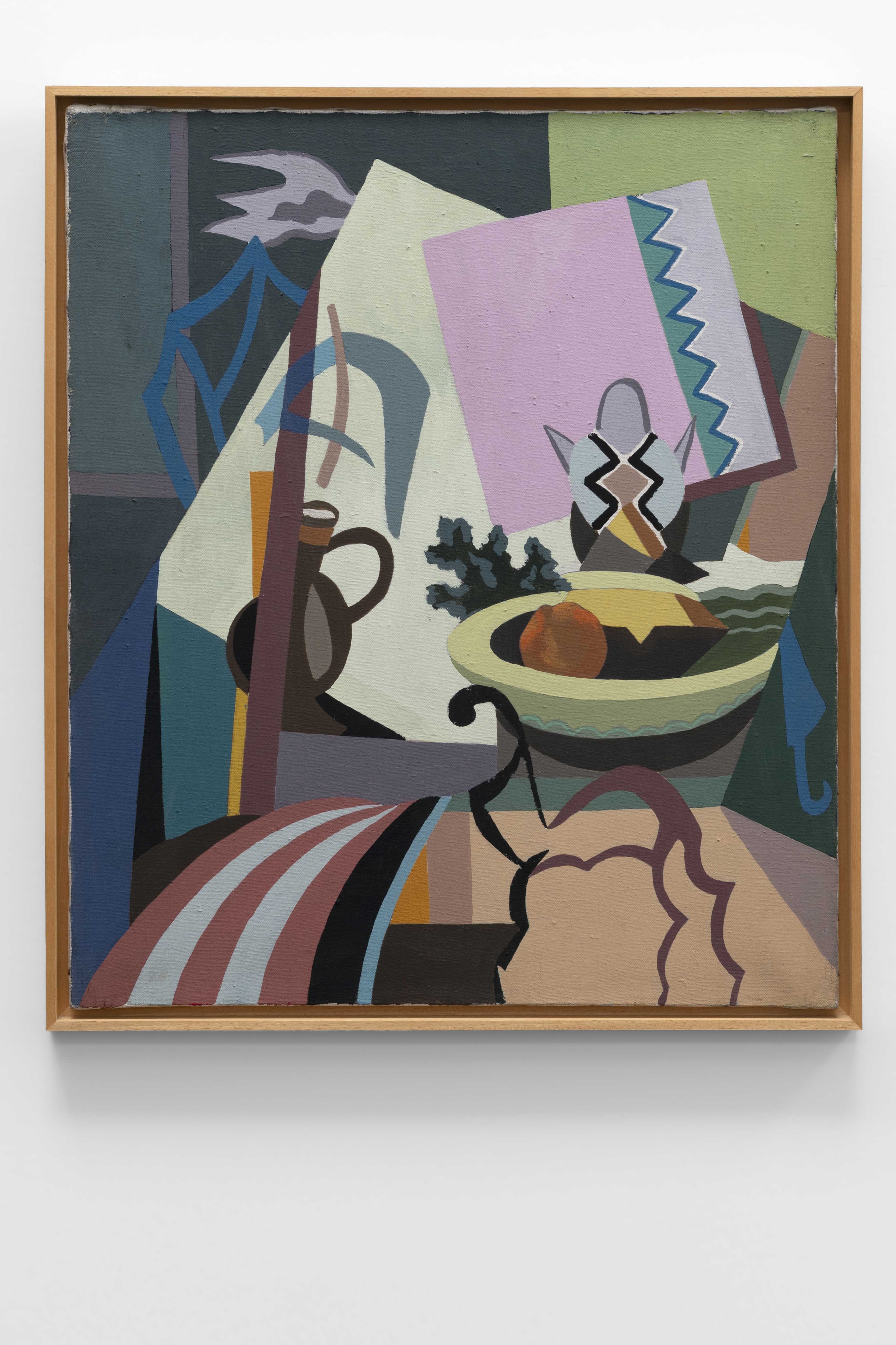 Artwork by Adrien Van de Putte, Composition en mauve, Made of Acrylic on canvas