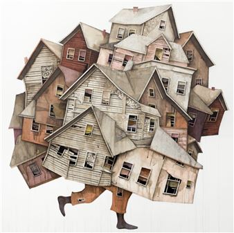 In ‘Passing Time,’ Seth Clark’s Jumbled Old Houses Play, Leap, and Explore