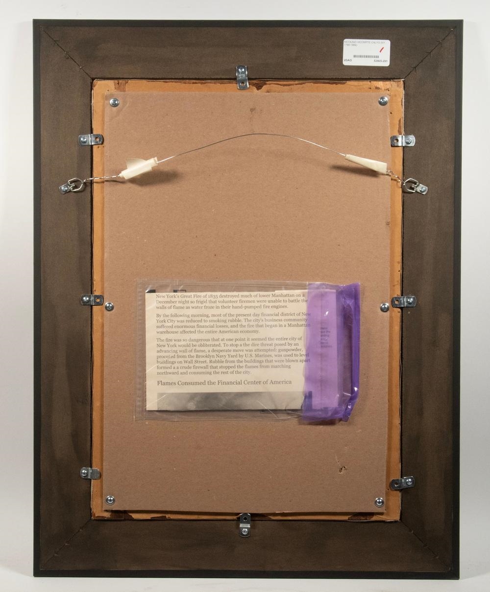 Artwork by Nicolino Vicompte Calyo, The Great Fire of New York, June 16, 1835, Made of oil on canvas