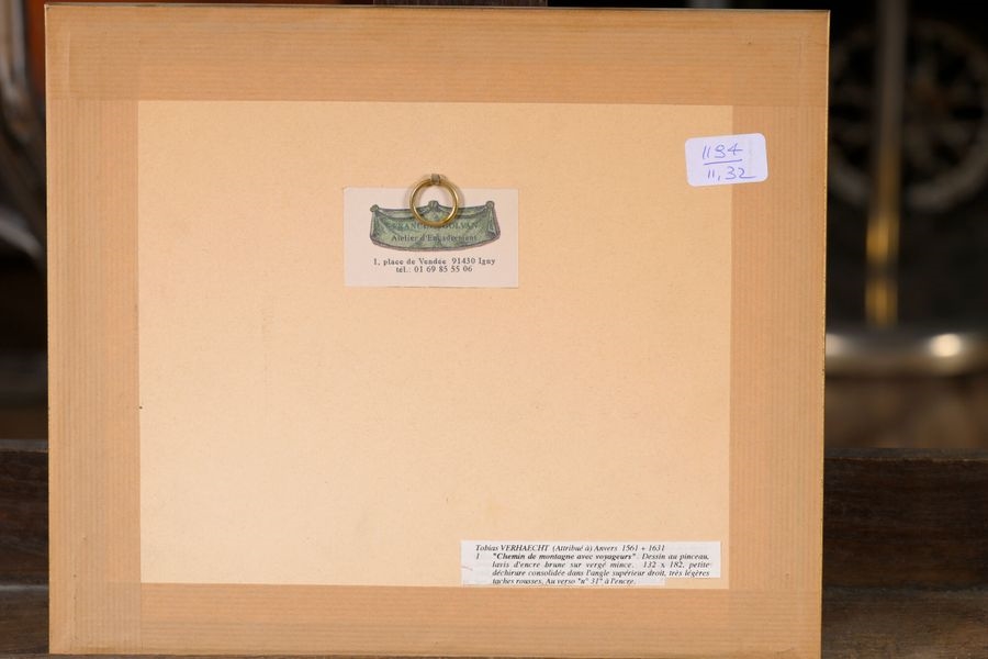 Artwork by Tobias Verhaecht, Animated mountain landscape Pen and brown ink, Made of Pen and brown ink, bistre wash