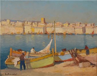 The port of Saint-Tropez - Louis Bonamici