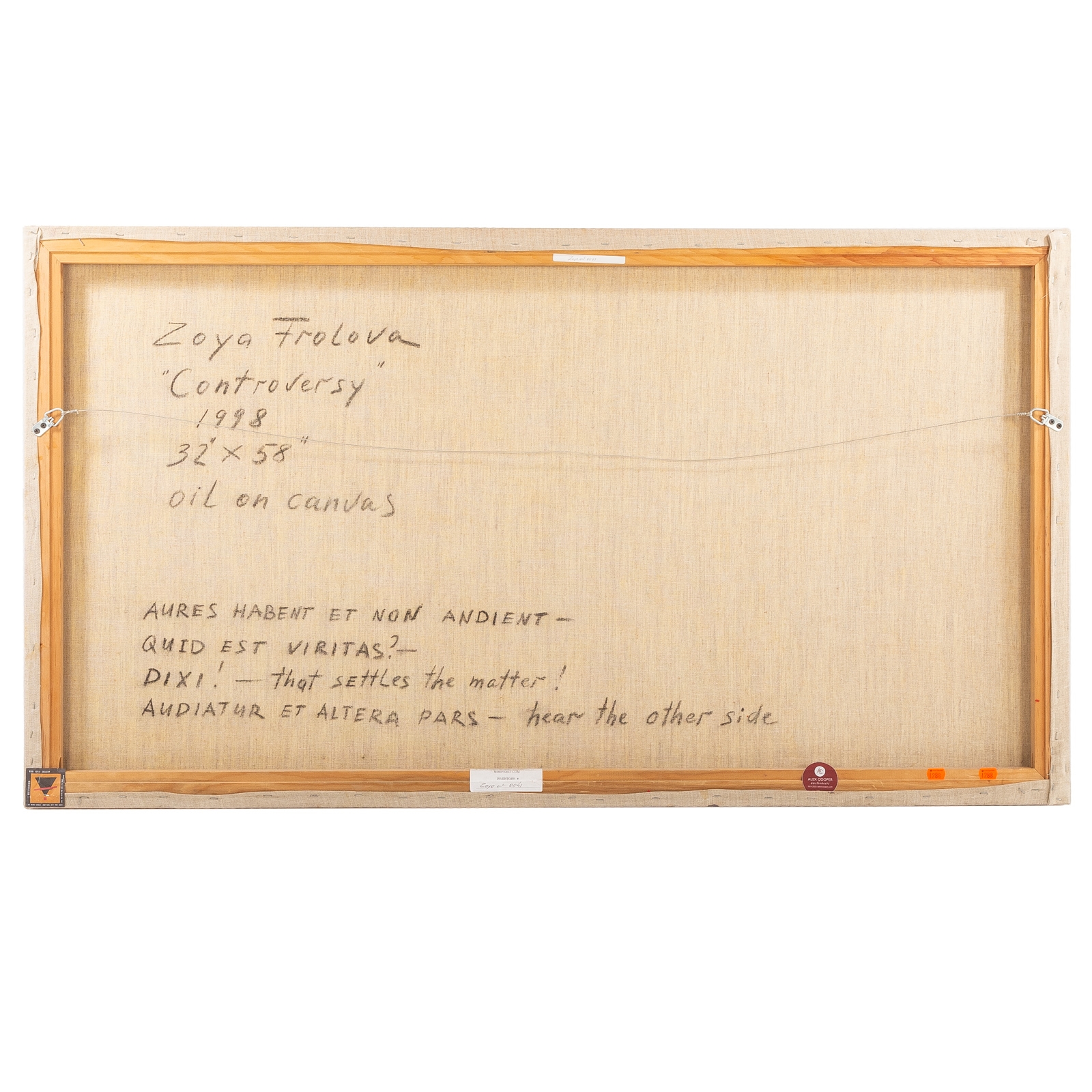 Artwork by Zoya Frolova, Controversy, Made of Oil on canvas