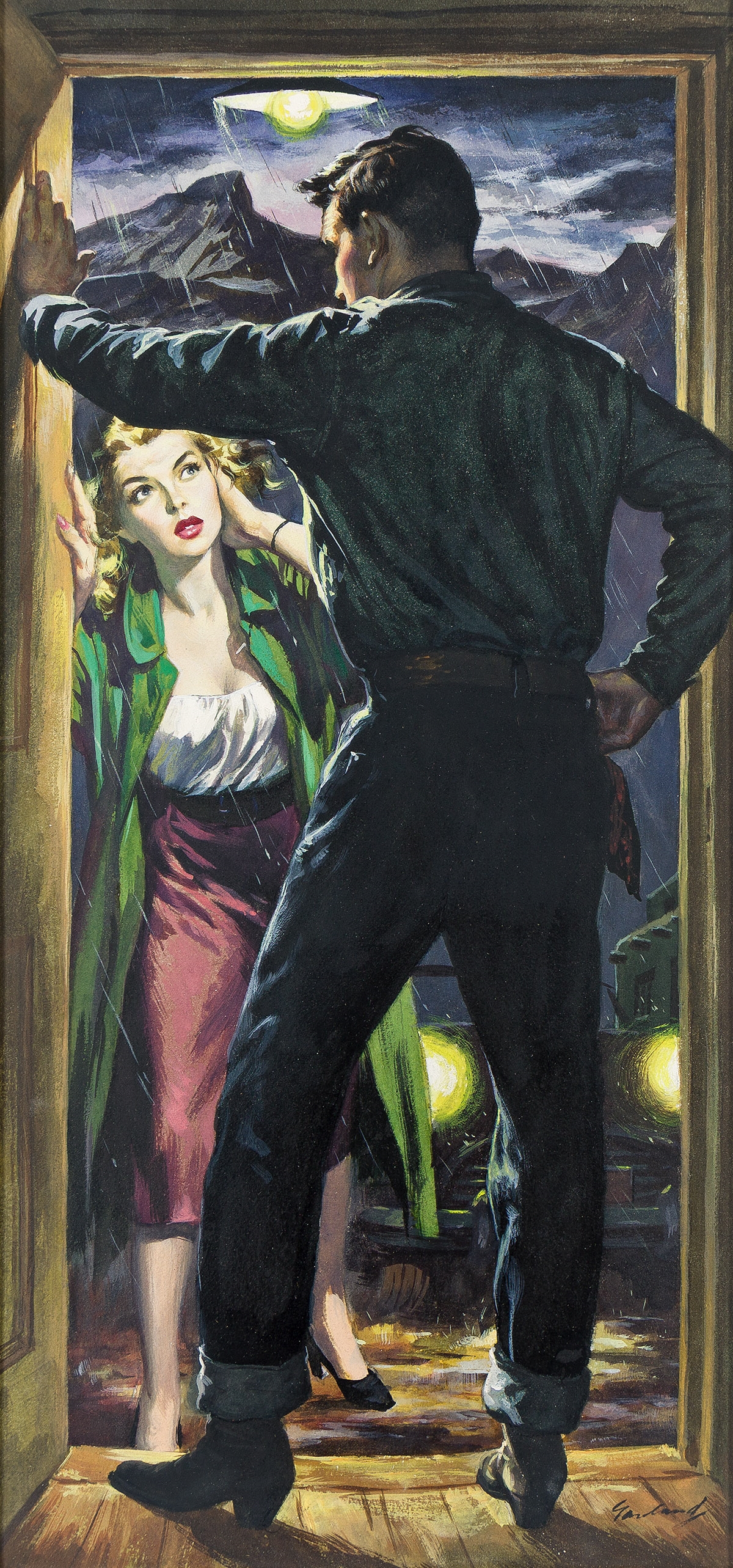 George Garland | Desperate with fatigue, she knocked at the lonely door ...