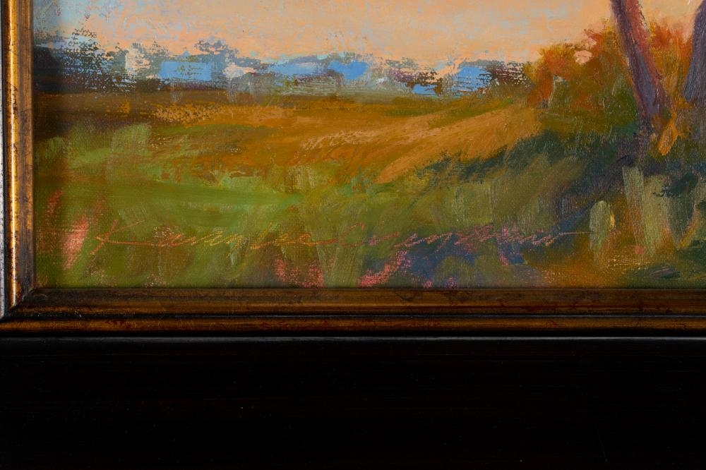 Artwork by Karen Lee Crenshaw, Sunset Through the Live Oaks, Made of Oil on canvas