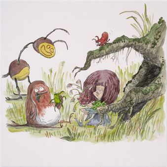 Anders Morgenthaler: Kastanje på eventyr gennem skovbunden - Museum Jorn