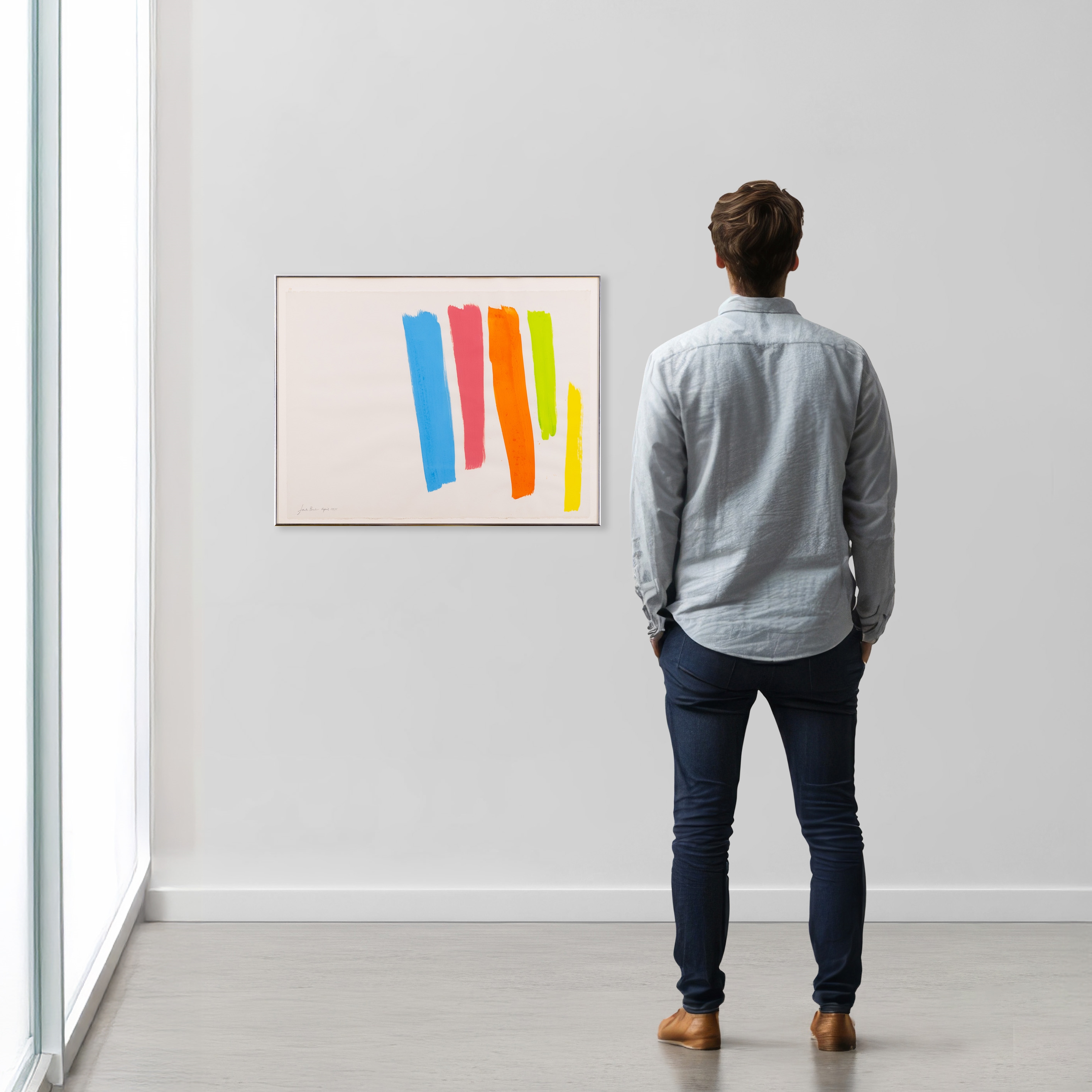 Artwork by Jack Bush, EASY, Made of gouache on paper