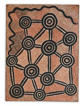 Walinngi (Women Catching a Snake) - John Kipara Tjakamarra