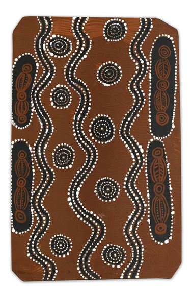 Untitled (Water Dreaming) - Old Walter Tjampitjinpa