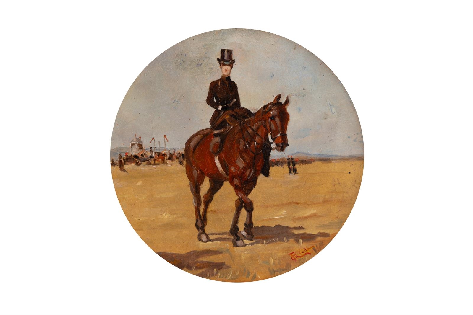 Artwork by Francesco Gioli, Amazzone alle cascine, Made of oil on board