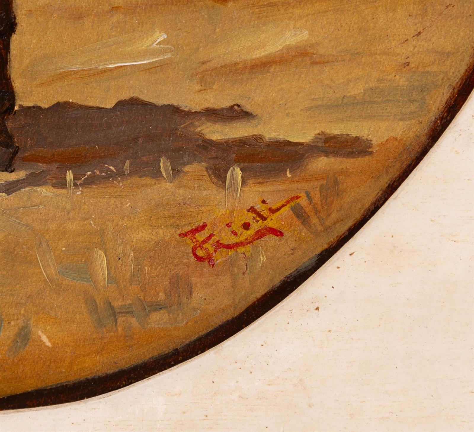 Artwork by Francesco Gioli, Amazzone alle cascine, Made of oil on board