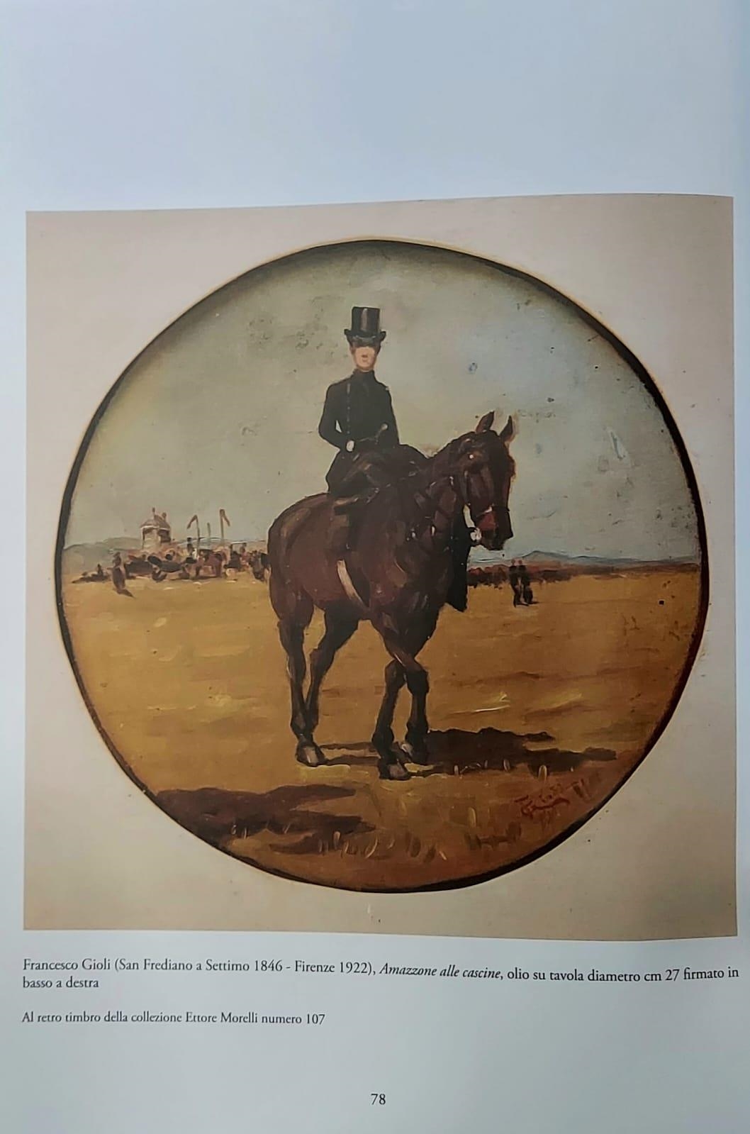 Artwork by Francesco Gioli, Amazzone alle cascine, Made of oil on board