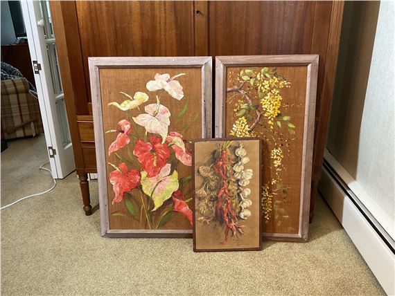 Oil on canvas paintings by Florence Prince Ewing