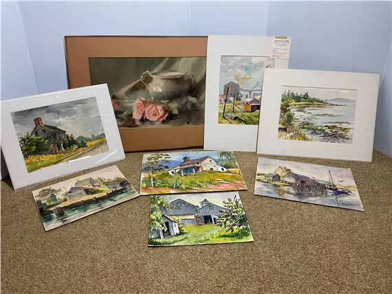 Watercolor Landscape and Still Life Paintings